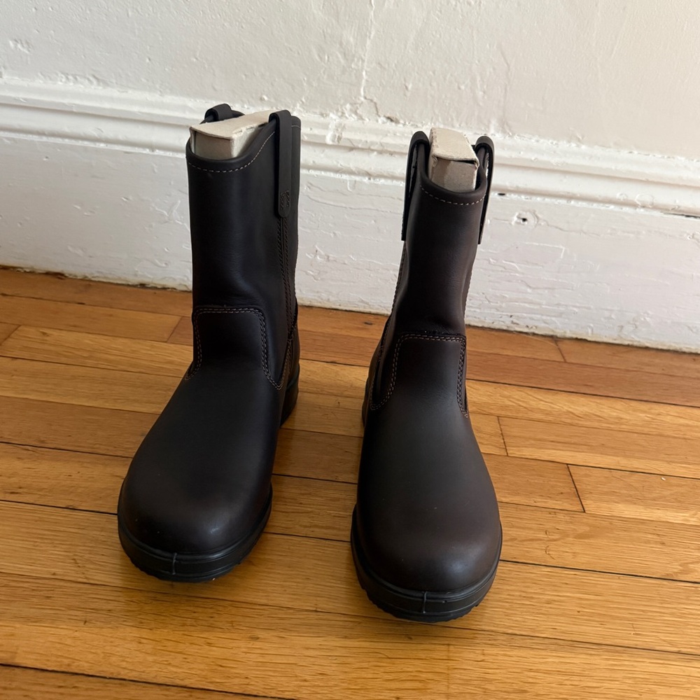 Blundstone Originals Rigger Boot 2528, Dark Brown Leather Boot, size US Womens 7 - Picture 4 of 12